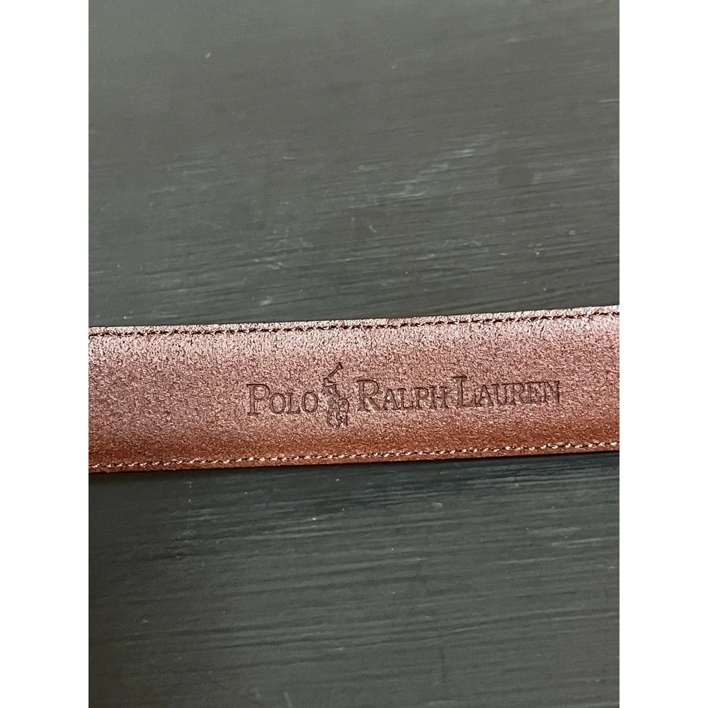 Polo Ralph Lauren Belt Mens 42 105cm Brown Genuine Italian  Seattle‎ Leather